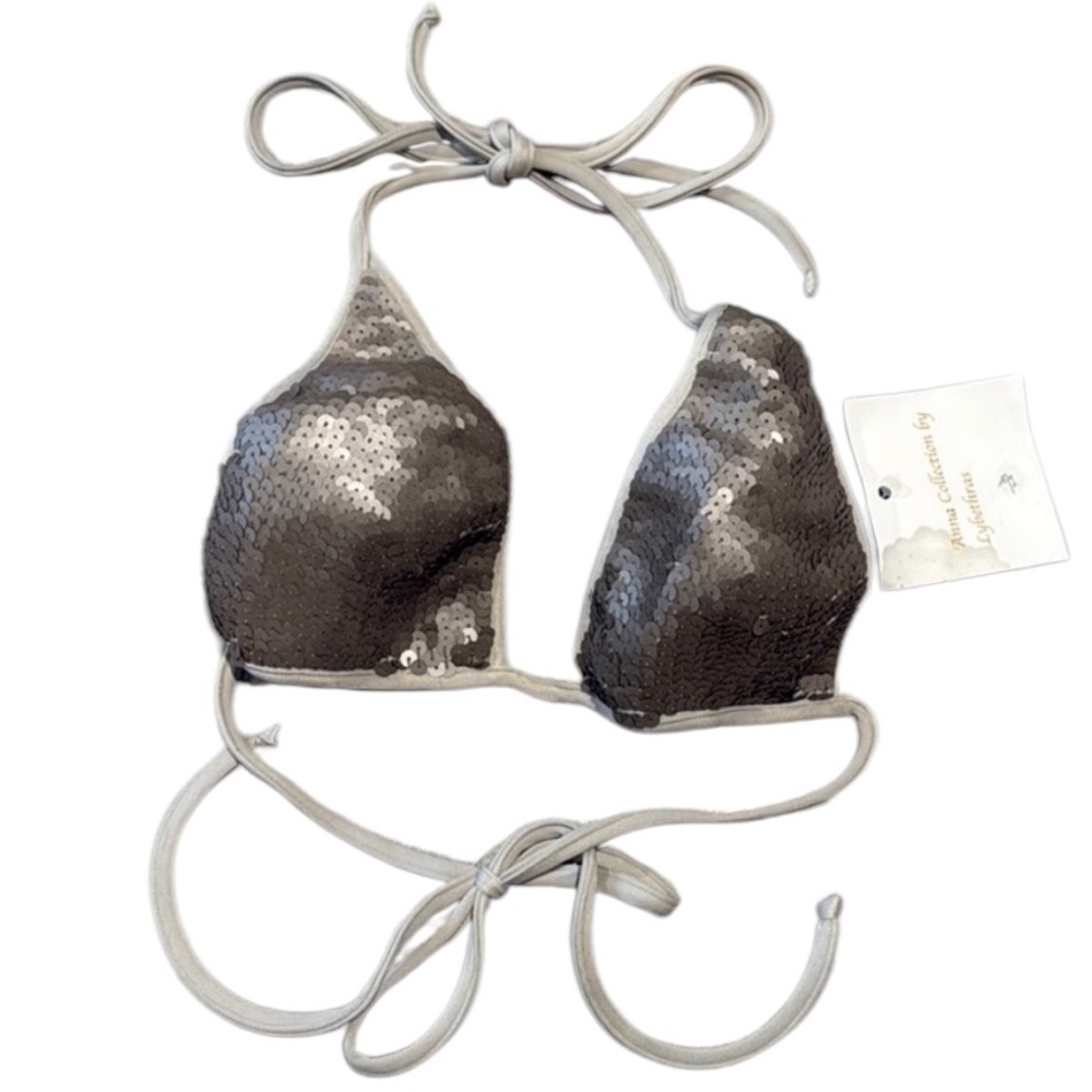 Lybethras Gray Bikini Top
